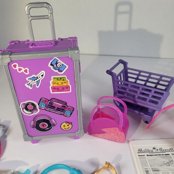 Barbie Doll Accessory Lot  Luggage, Boots, Headphones, Shopping Basket and More - Picture 8 of 16